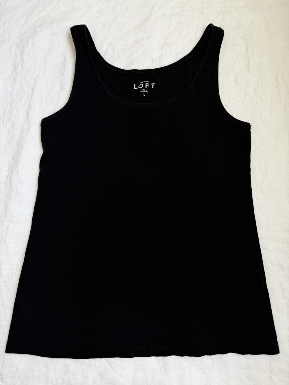LOFT Black Classic Scoop Tank
